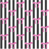 Sticker Boutons roses sur bandes noires et blanches (Recto)