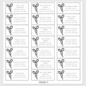 Sticker Bow Wedding Guest Address Labels (Feuille)