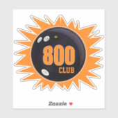 Sticker Bowling 800 Series Club, Bowling Ball, Vinyl (Feuille)