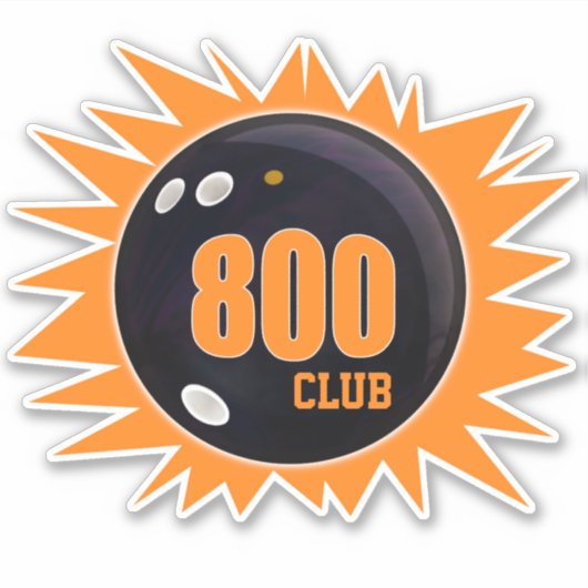 Sticker Bowling 800 Series Club, Bowling Ball, Vinyl (Devant)