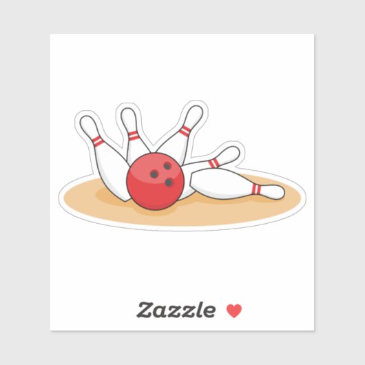 Sticker Bowling Ball Stritles (Feuille)