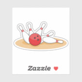 Sticker Bowling Ball Stritles (Feuille)