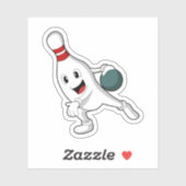Sticker Bowling pin Bowling (Feuille)