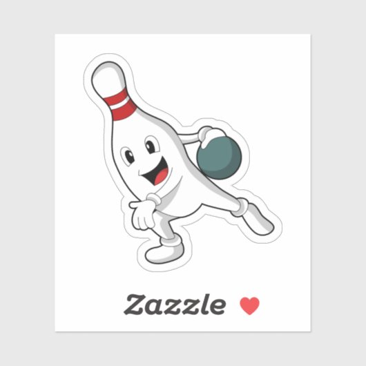 Sticker Bowling pin Bowling (Feuille)