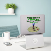 Sticker Bowling sur gazon drôle cette saison, (Ordinateur portable sur le bureau)