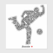 Sticker Bowling Word Art, Bowler Word (Feuille)