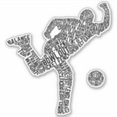 Sticker Bowling Word Art, Bowler Word (Devant)