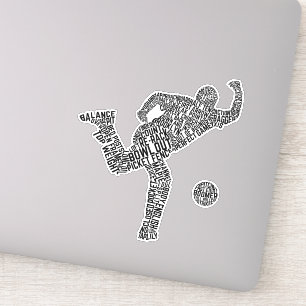 Sticker Bowling Word Art, Bowler Word