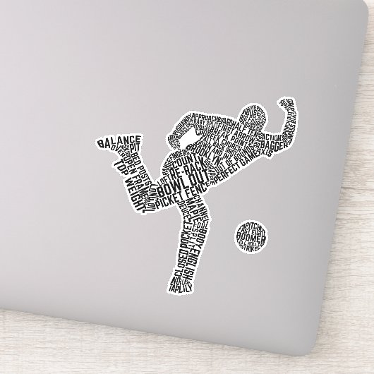 Sticker Bowling Word Art, Bowler Word (Détail)