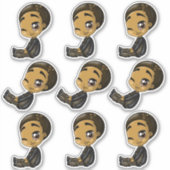 Sticker Boys Anime Noir (Devant)