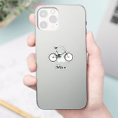 Sticker Boys Two Wheel Bicycle avec nom (Téléphone)