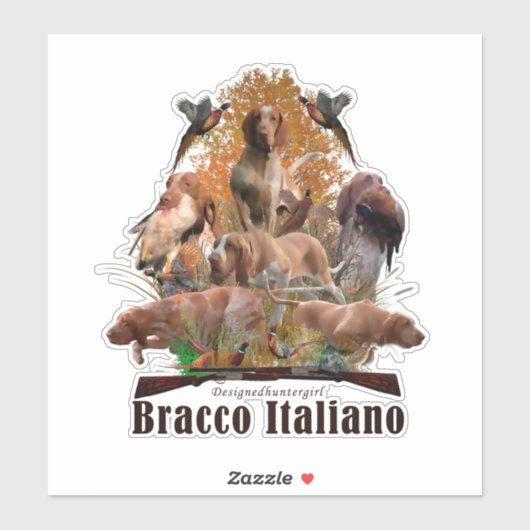 Sticker Bracco Italiano (Feuille)