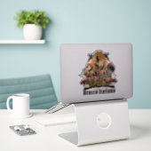 Sticker Bracco Italiano (Ordinateur portable sur le bureau)
