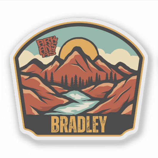 Sticker Bradley, Arkansas (Devant)