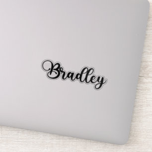 Sticker Bradley Name - Calligraphie manuscrite