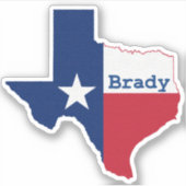 Sticker Brady Texas (Devant)