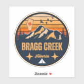 Sticker Bragg Creek, Alberta (Feuille)