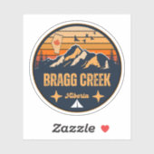 Sticker Bragg Creek (Alberta) (Feuille)