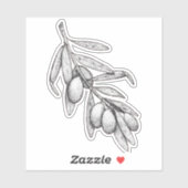 Sticker Branche d'olive (Feuille)