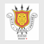Sticker Bras Du Burundi Patriotique (Feuille)