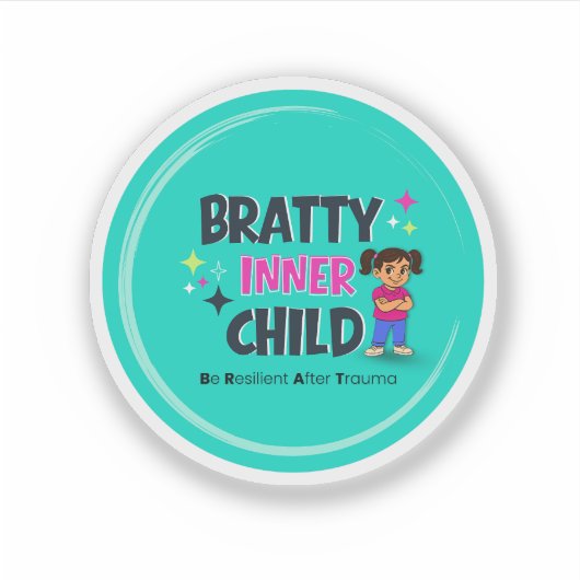 Sticker Bratty Inner Child Logo  (Devant)