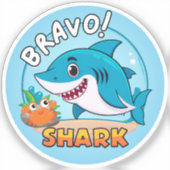 Sticker Bravo, Stickers Requin (Recto)