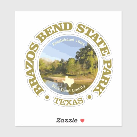 Sticker Brazos Bend SP (Feuille)
