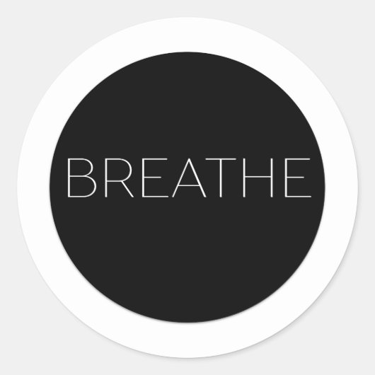 Sticker Breathe Minimaliste (Devant)