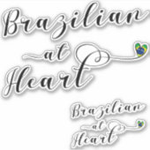 Sticker Brésil Au Coeur (Devant)