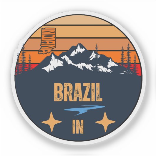 Sticker Brésil, Indiana (Devant)