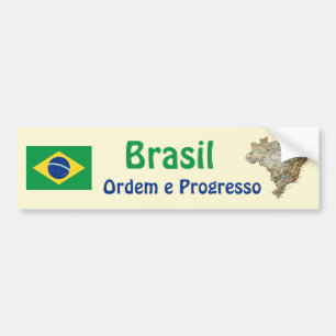 Sticker brésilien pour pare-chocs et carte
