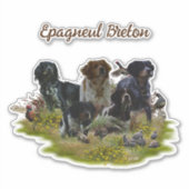 Sticker Bretagne Espagnols, chasse aux oiseaux (Devant)