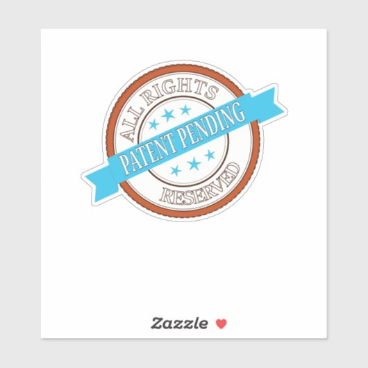 Sticker Brevet en instance (Feuille)