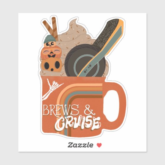 Sticker Brews & Cruise (Feuille)