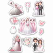 Sticker Bride et pièce rose (Devant)