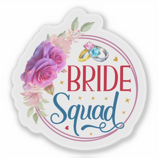 Sticker "Bride Squad" (Devant)