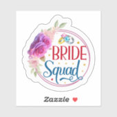 Sticker "Bride Squad" (Feuille)