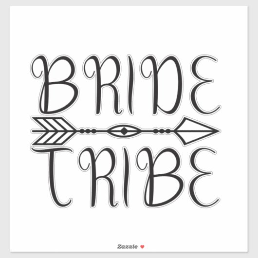 Sticker Bride Tribe new (Feuille)