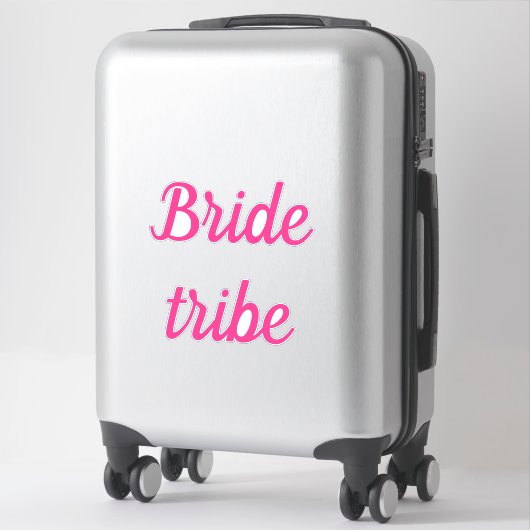 Sticker Bride Tribe Rose Bride Team Mariage de texte perso (Sur valise)