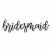 Sticker Bridesmaid (Devant)