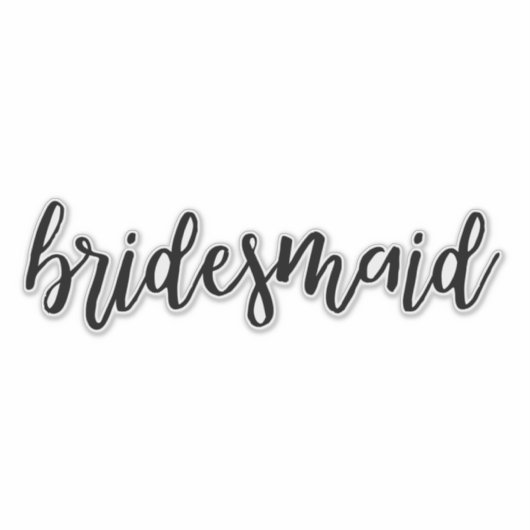 Sticker Bridesmaid (Devant)