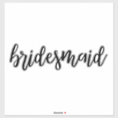 Sticker Bridesmaid (Feuille)