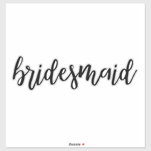 Sticker Bridesmaid (Feuille)