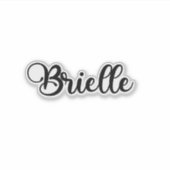 Sticker Brielle Nom - Calligraphie manuscrite (Devant)