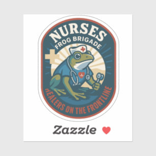 Sticker Brigade de grenouilles des infirmières – Les guéri
