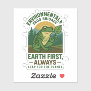 Sticker Brigade de la grenouille environnementale – Terre 