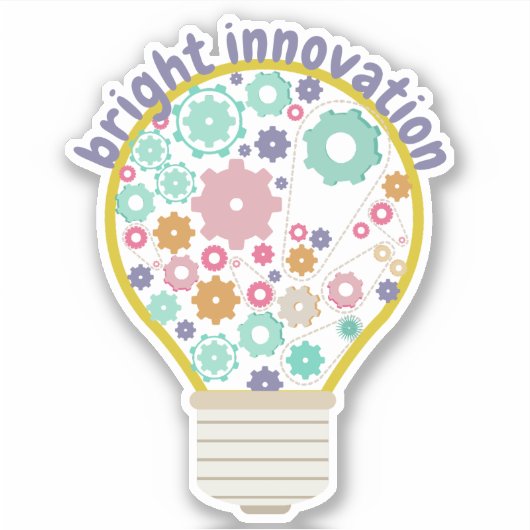Sticker Bright Innovation Light Bulle (Devant)