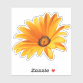 Sticker Bright Orange Cape Daisy (Feuille)