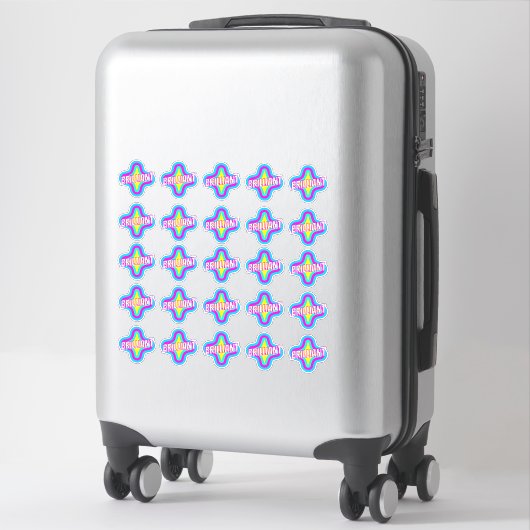 Sticker Brillant amusant mignon enseignant Récompense Comm (Sur valise)