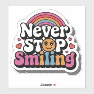 Sticker brillant - Soleil et sourires